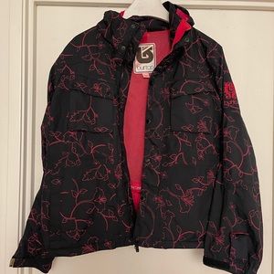 BURTON Women’s Snowboard Black & Pink Jacket Size Large